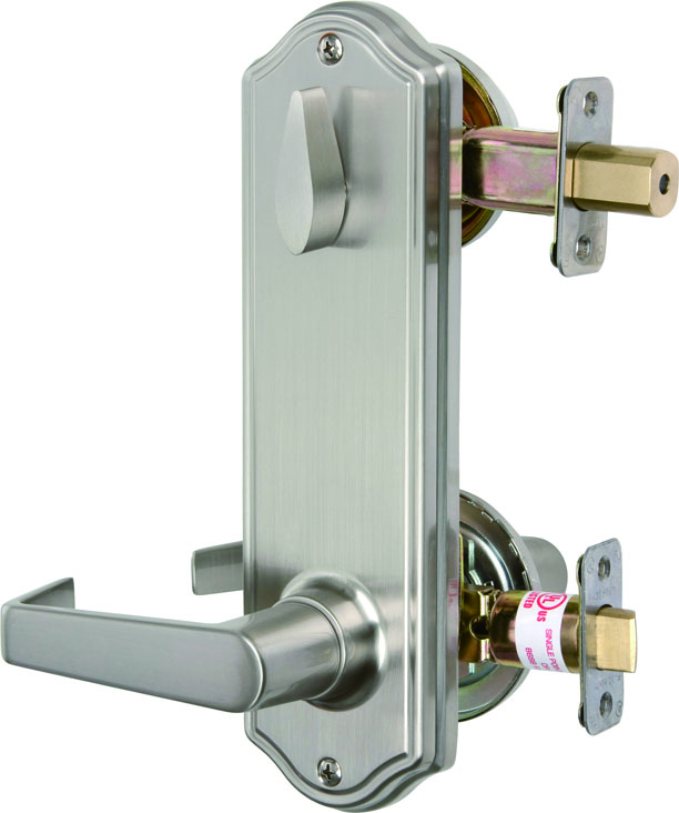 Interconnected lock with deadbolt and leverset